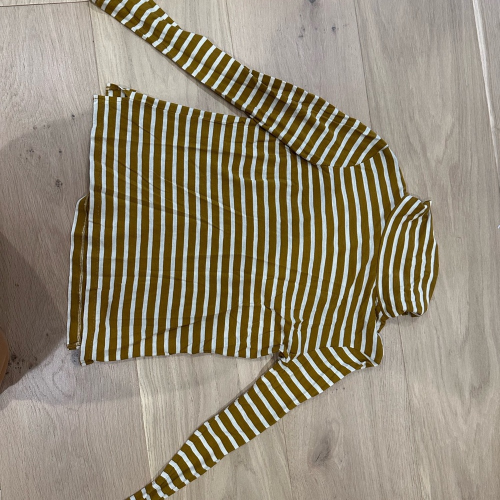 Striped Turtleneck Top